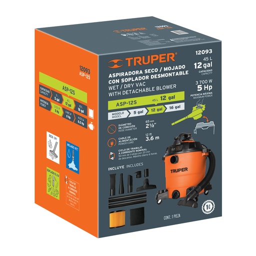 [T103079] Caja de empaque de repuesto para ASP-12S, Truper