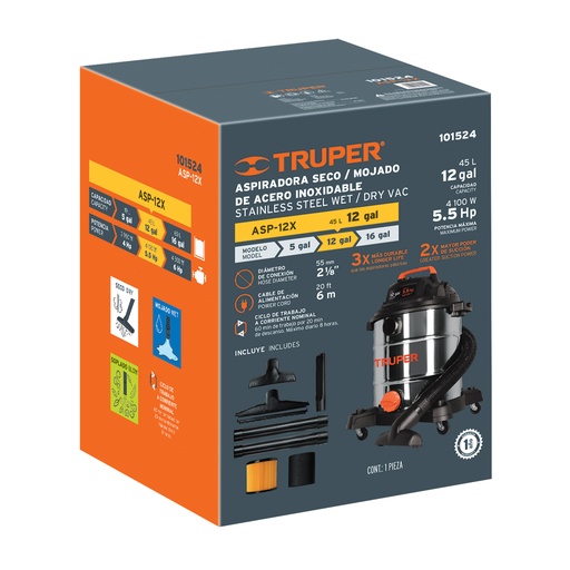 [T103127] Caja de empaque de repuesto para ASP-12X, Truper