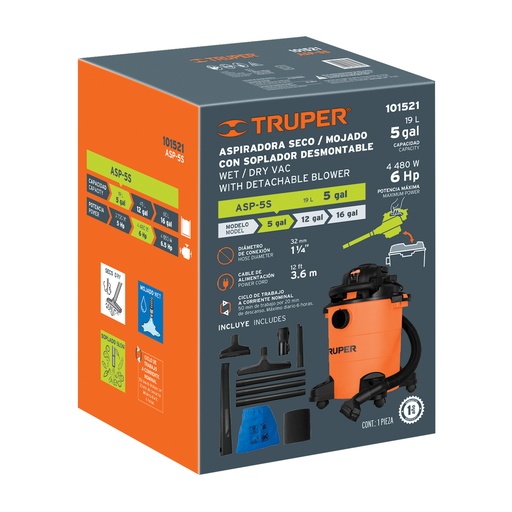 [T103122] Caja de empaque de repuesto para ASP-5S, Truper