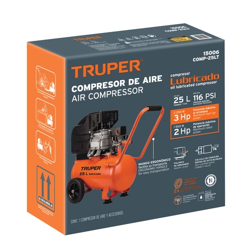 [T101939] Caja de empaque de repuesto para COMP-25LT, Truper
