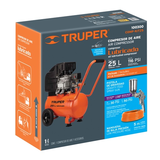 [T101950] Caja de empaque de repuesto para COMP-KIT25, Truper