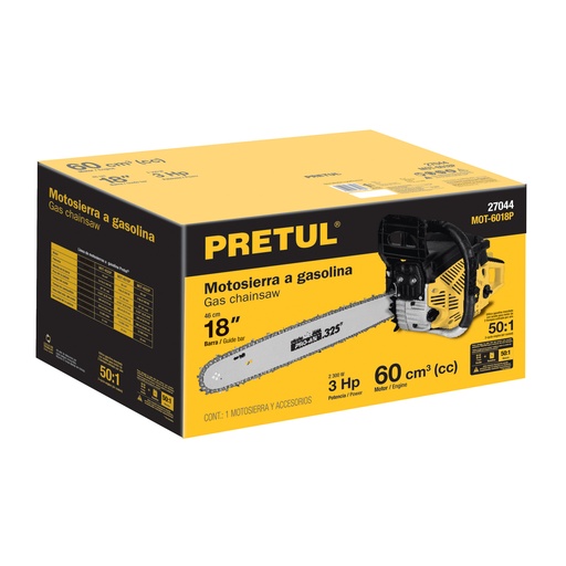 [T27218] Caja de empaque de repuesto para MOT-6018P, Pretul