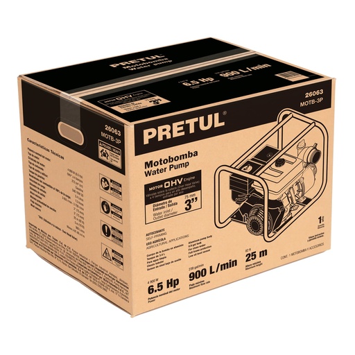 [T26098] Caja de empaque de repuesto para MOTB-3P, Pretul