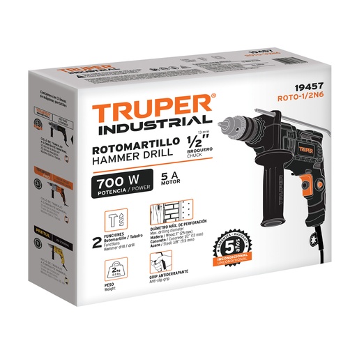 [T102500] Caja de empaque de repuesto para ROTO-1/2N6, Truper