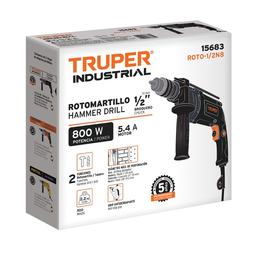 [T102507] Caja de empaque de repuesto para ROTO-1/2N8, Truper