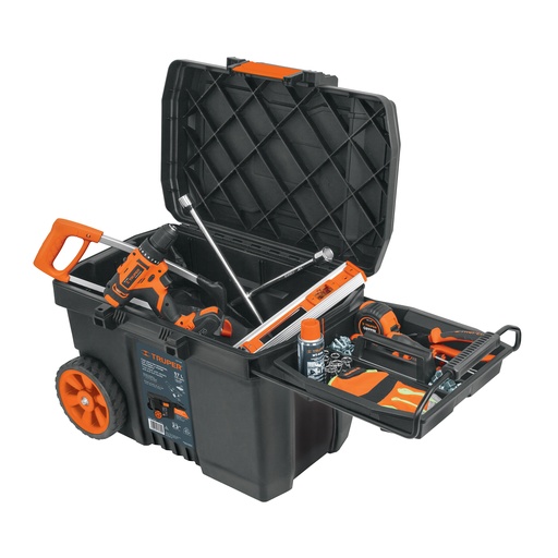 [T10902] Caja para herramienta de 23' con ruedas y mango telescópico