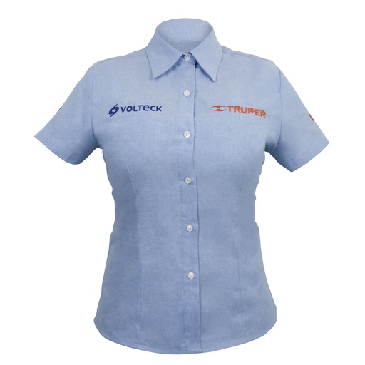 [T61107] Camisa azul para dama, manga corta talla M, Truper - Pag 502