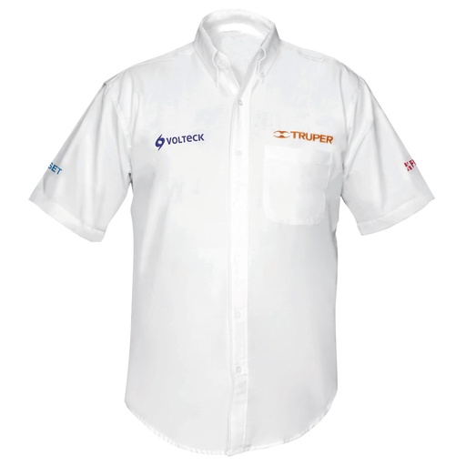 [T60381] Camisa blanca para caballero, manga corta talla XXG, Truper