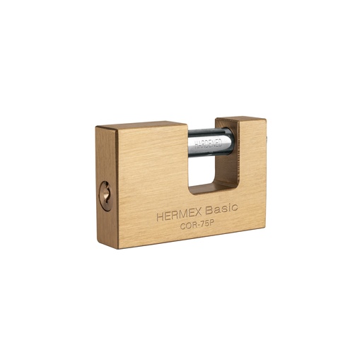 [T23512] Candado antipalanca 75 mm cuerpo de latón, Hermex Basic - Pag 584