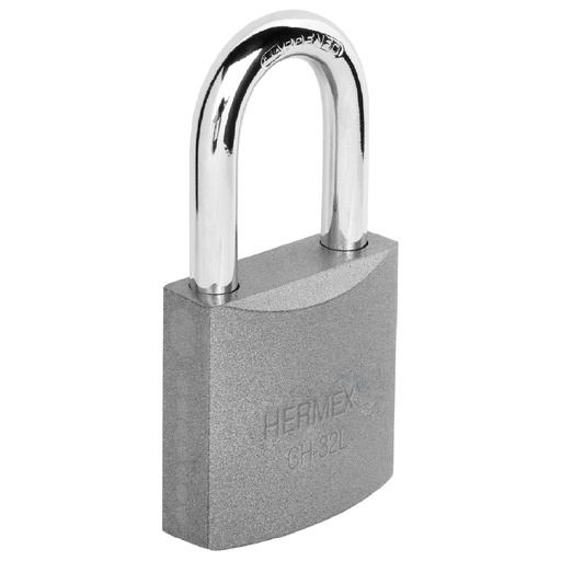 [T43793] Candado de hierro 32 mm gancho largo en caja, Hermex - Pag 583