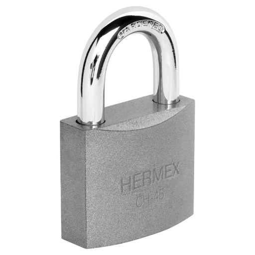 [T43319] Candado de hierro 45 mm gancho corto en blíster, Hermex - Pag 773, 798