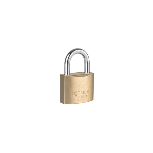 [T23510] Candado de latón 40 mm llave tetra en blíster, Hermex Basic - Pag 582