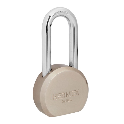 [T43337] Candado redondo, 65mm, gancho largo, llave de puntos,blister - Pag 585