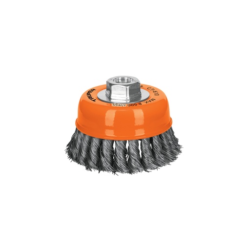 [T14187] Carda copa 4' alambre trenzado fino, eje 5/8'-11, Truper - Pag 72