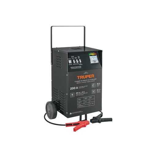 [T13029] Cargador de 200 A para baterías de 12 V, con ruedas, Truper - Pag 20