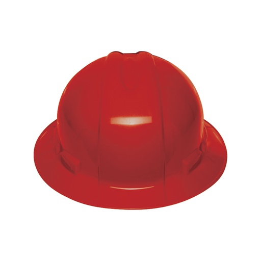 [T10573] Casco de seguridad ala ancha, rojo, Truper