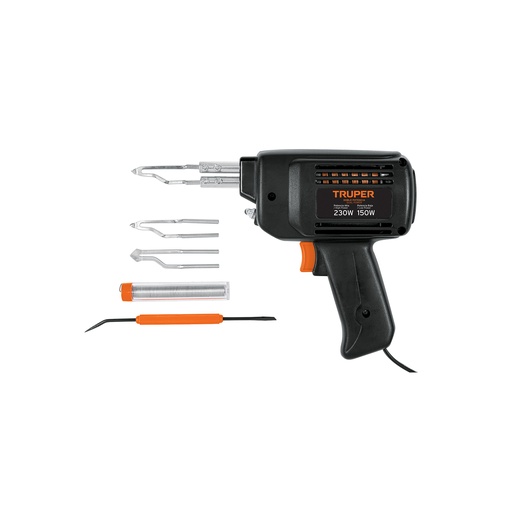[T17549] Cautín 230 W tipo pistola con 2 temperaturas, Truper - Pag 375