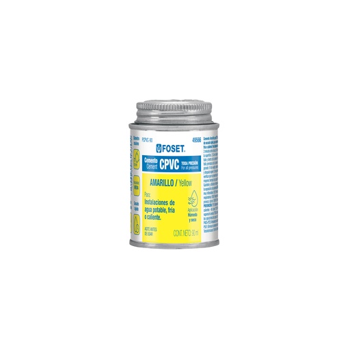 [T49566] Cemento para CPVC en bote de 90 ml, baja presión, Foset - Pag 522