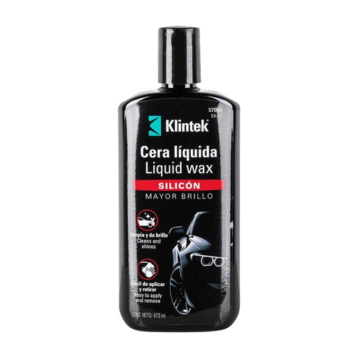 [T57088] Cera líquida de silicón para auto, 473 ml, Klintek - Pag 806