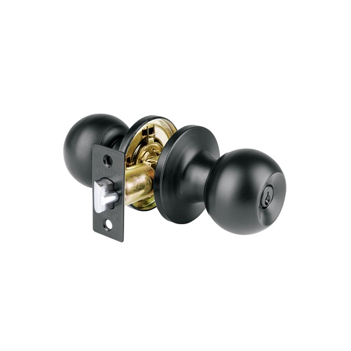 [T26176] Cerradura esfera tubular, recámara, negro, Hermex Basic - Pag 589