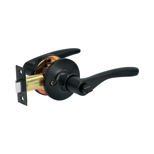 [T28154] Cerradura manija 'Milán' p/baño, negro, cil latón, Basic - Pag 587