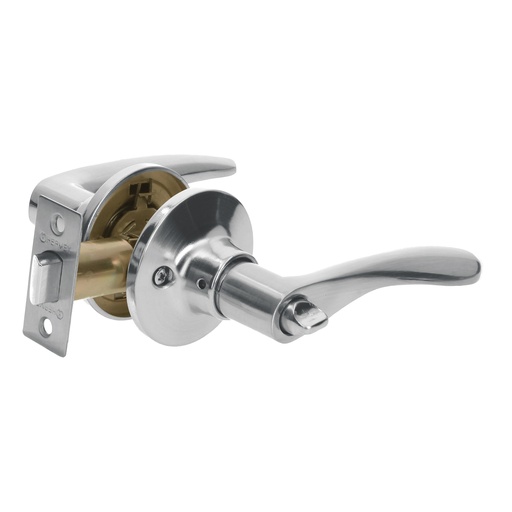 [T20037] Cerradura manija baño cromo mate, cil metálico, Hermex Basic - Pag 587