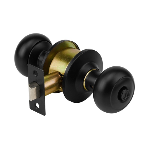[T47914] Cerradura pomo, negro, oval, baño, Hermex - Pag 781