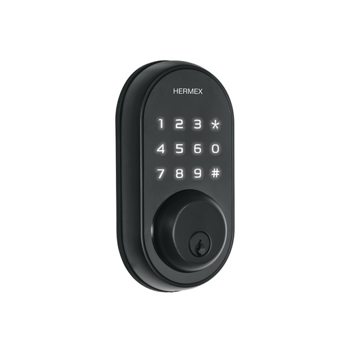 [T49093] Cerrojo Digital tubular color negro, Hermex - Pag 592
