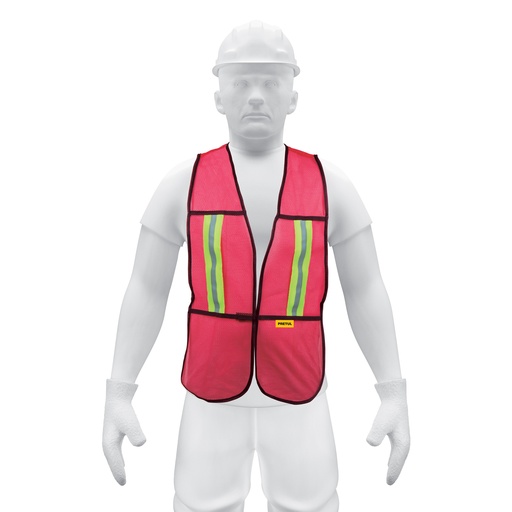 [T21028] Chaleco de seguridad con cintas reflejantes, rojo, Pretul - Pag 353
