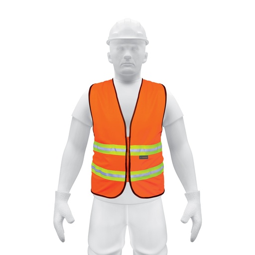 [T13473] Chaleco de seguridad naranja alta visibilidad con cierre - Pag 352