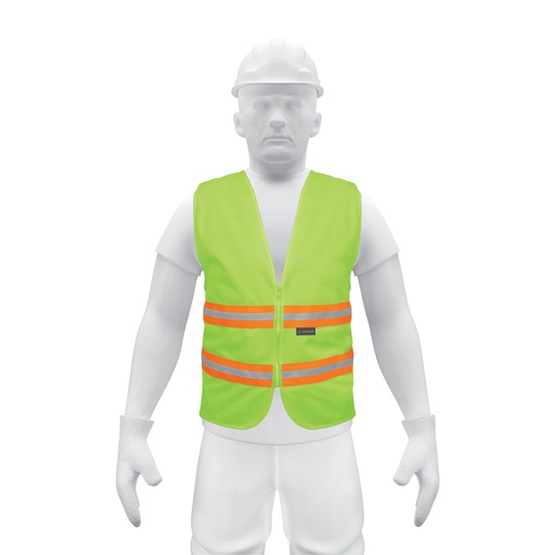 [T13474] Chaleco de seguridad verde alta visibilidad con cierre - Pag 352
