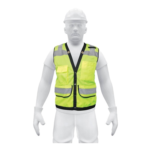 [T13484] Chaleco seguridad reforzado verde con bolsas, XG, Expert - Pag 352
