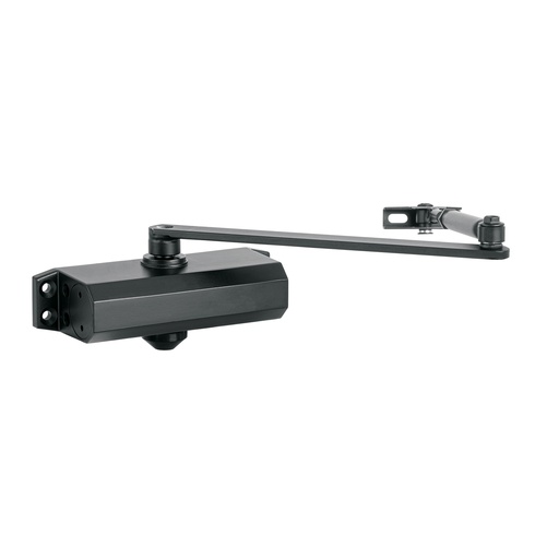 [T43607] Cierra puertas hidráulico color negro, Hermex - Pag 579