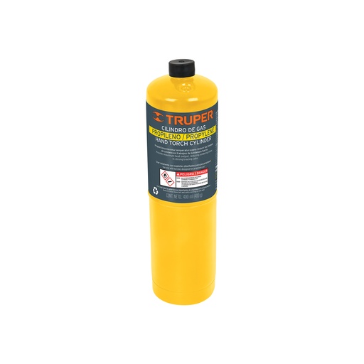 [T11914] Cilindro de gas propileno de 400g, amarillo, Truper - Pag 378