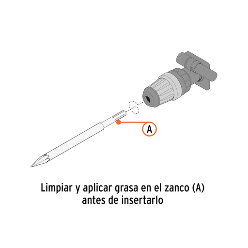 [T101239] Cincel hueco para acanalado SDS max 7/8' x 16', Truper - Pag 61