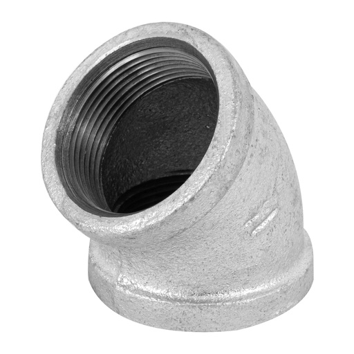 [T48753] Codo 45° acero galvanizado de 1-1/2', Foset - Pag 708