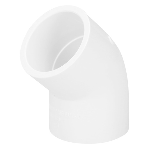 [T45416] Codo 45° de PVC de 1', Foset - Pag 523