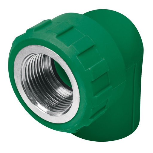 [T49861] Codo 90° PPR de 1/2' hembra con inserto metálico, Foset - Pag 528