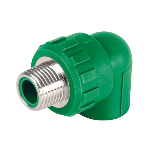 [T49855] Codo 90° PPR de 1/2' macho con inserto metálico, Foset - Pag 528