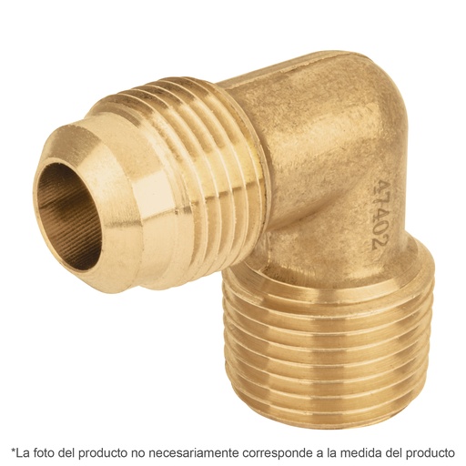 [T41058] Codo terminal a 90° de latón 5/16' x 3/8', Foset - Pag 521