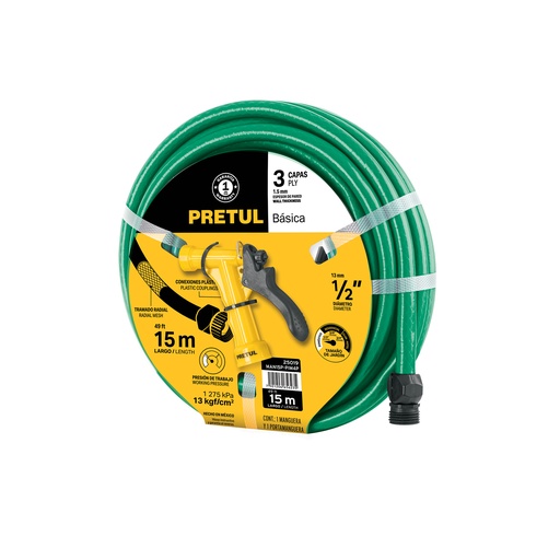 [T25019] Combo manguera MAN-15X1/2P y pistola de riego PIM-4P, Pretul - Pag 299