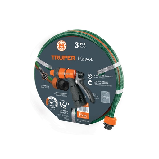 [T19750] Combo manguera MAN-15X1/2RE y pistola de riego PR-401 - Pag 298