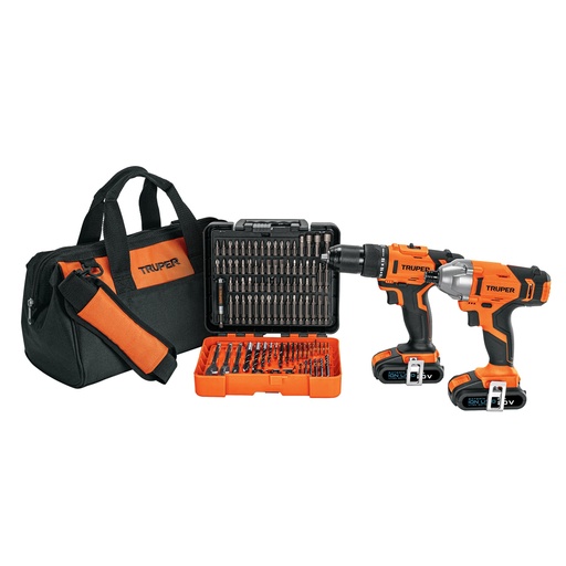[T102202] Combo rotomartillo/destornillador de impacto inalámbrico 20V