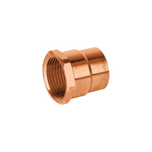 [T47629] Conector de cobre de rosca interior 3/4', Foset Basic - Pag 533