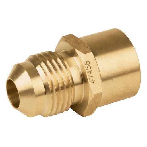 [T47455] Conector flare soldable de latón, 3/8' x 1/2', Foset - Pag 687