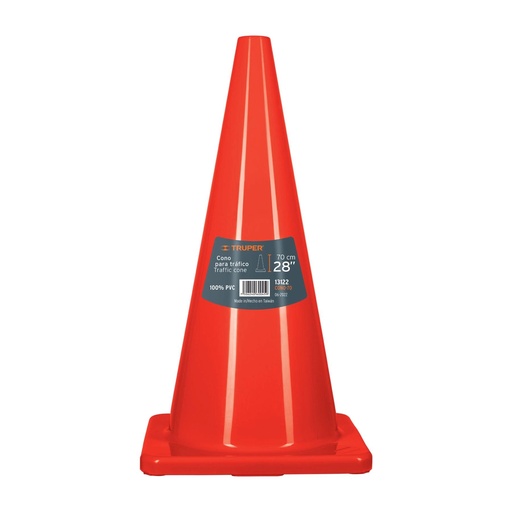 [T13122] Cono de precaución de 70 cm de PVC, Truper - Pag 463