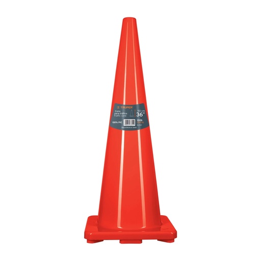 [T13126] Cono de precaución de 90 cm de PVC, Truper - Pag 463