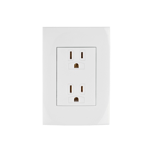 [T48309] Contacto dúplex, 2 polos + tierra, línea Oslo, blanco - Pag 399