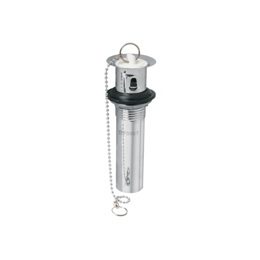 [T49982] Contra p/lavabo c/rebosadero, tapón y cadena, cromo, 1-1/4' - Pag 501