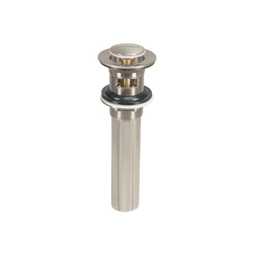 [T45283] Contra p/lavabo con rebosadero, sistema push, satín, 1-1/4' - Pag 501